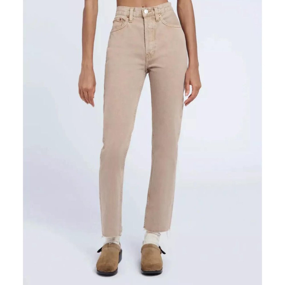 REDONE 70's Stove Pipe Jean